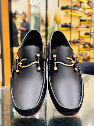 S BLACK LOAFERS 8071