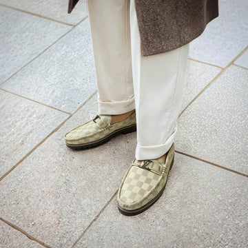 CHECKERED CHUNKY LOAFERS