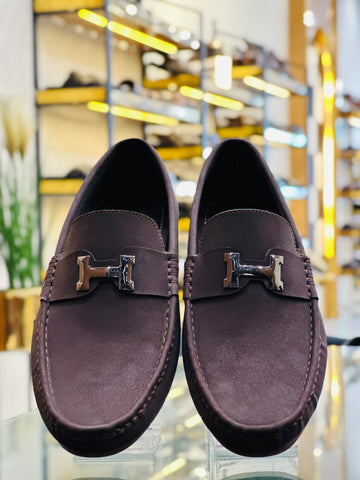 BROWN H LOAFERS