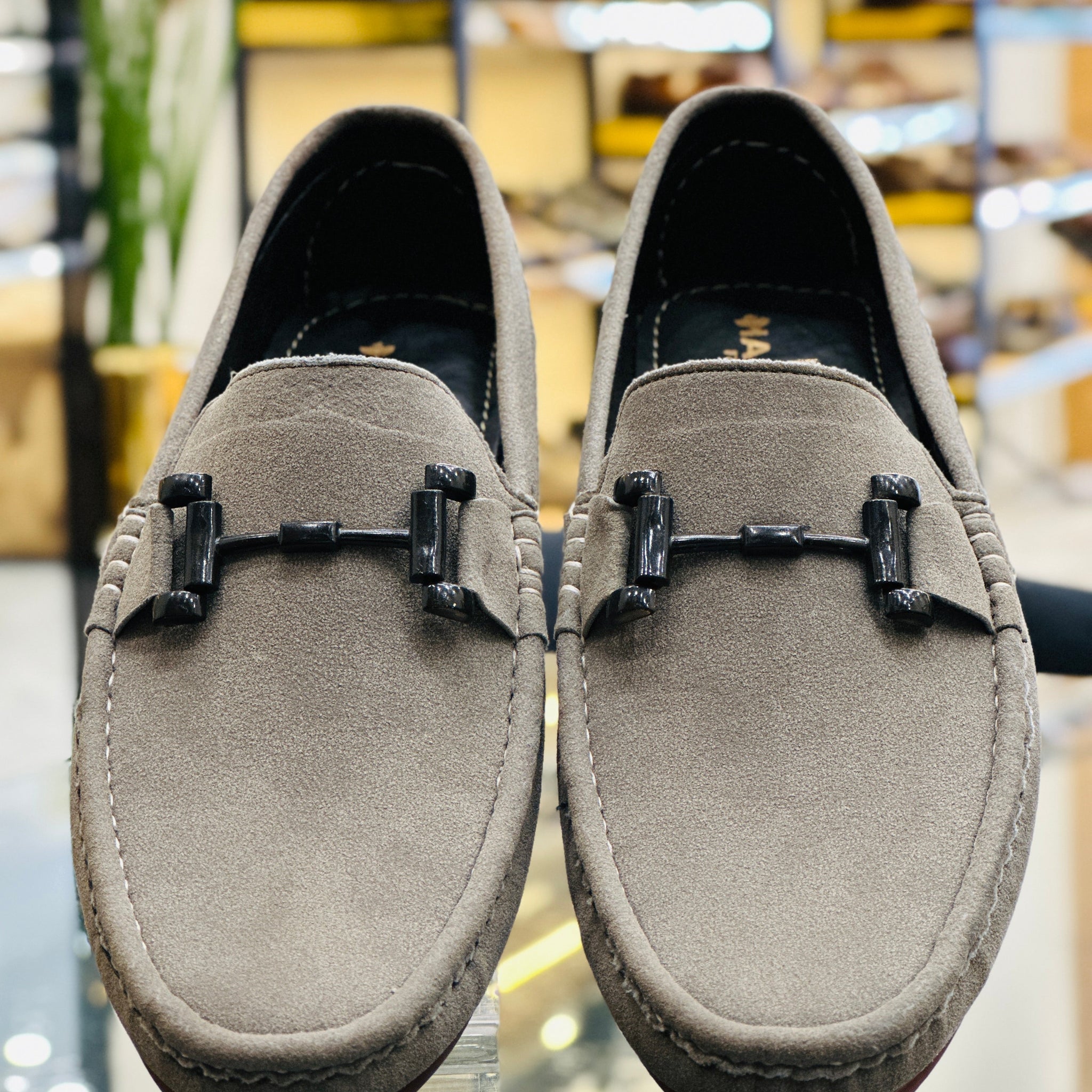 SUEDE STEEL LOAFERS