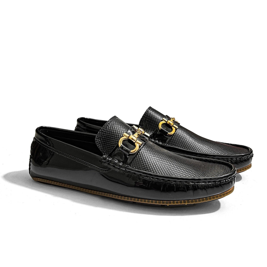 BLACK DOTTED LOAFERS